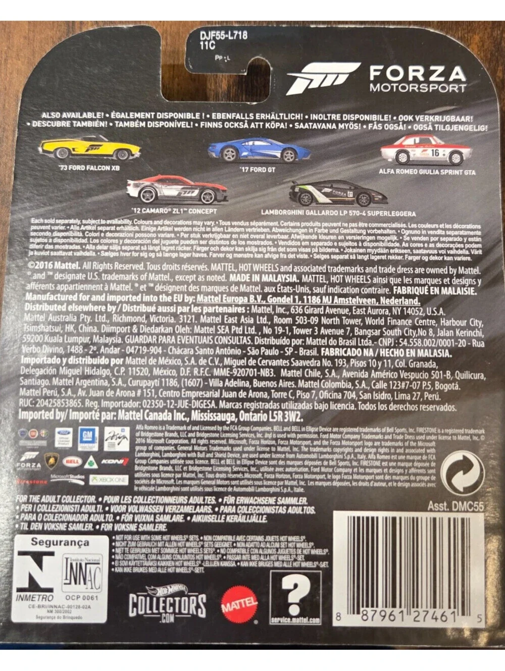 Hot Wheels Forza Lamborghini Gallardo LP 570-4 Superleggera New Card 5/5